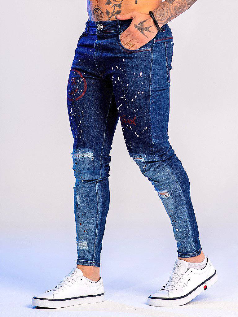 Calça Jeans Super Skinny Degradê